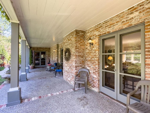 view of patio / terrace with french doors