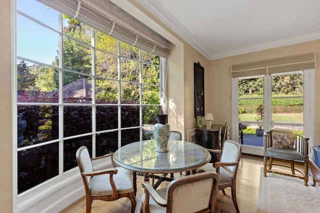 sunroom / solarium featuring plenty of natural light