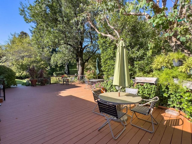 view of wooden terrace