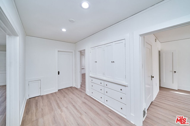 interior space featuring light hardwood / wood-style floors