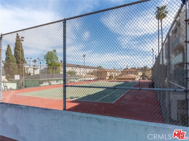 view of tennis court