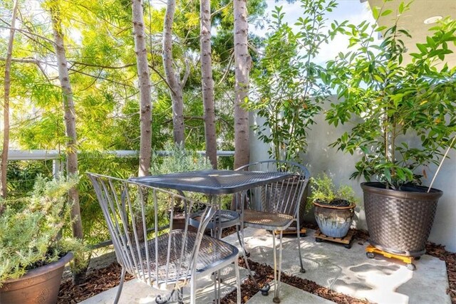 view of patio / terrace featuring outdoor dining area