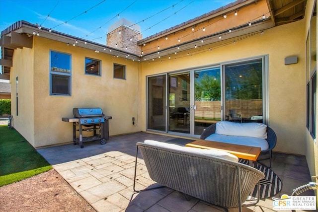 view of patio featuring area for grilling