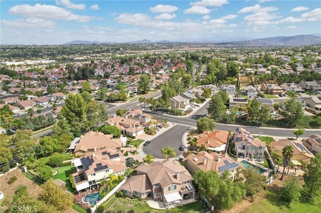 aerial view featuring a mountain view