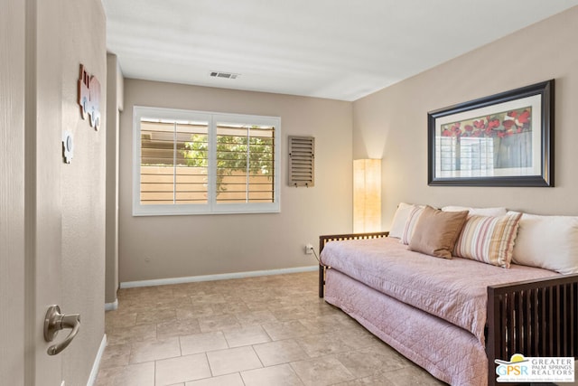 view of tiled bedroom