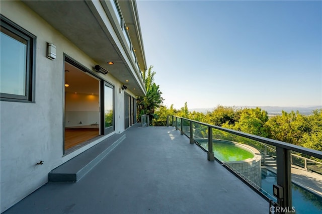 view of balcony