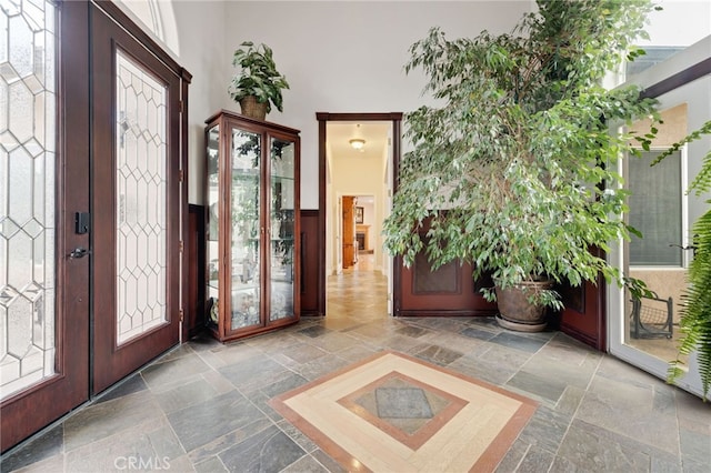 entryway with french doors