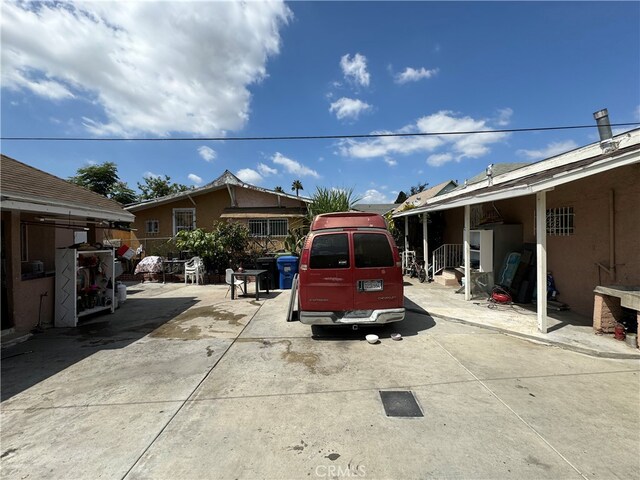 view of parking / parking lot