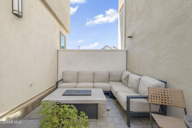 view of patio / terrace featuring outdoor lounge area