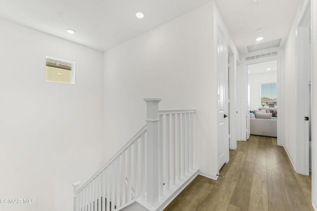 hallway featuring light hardwood / wood-style flooring