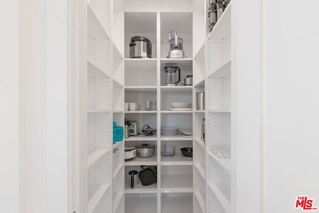 view of pantry