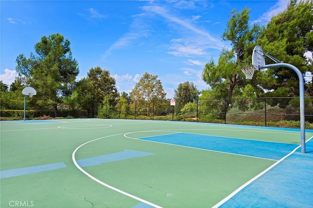 view of sport court