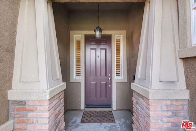 view of entrance to property