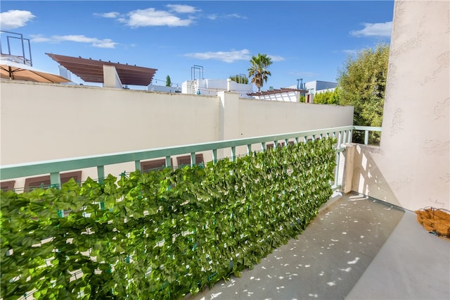 view of balcony