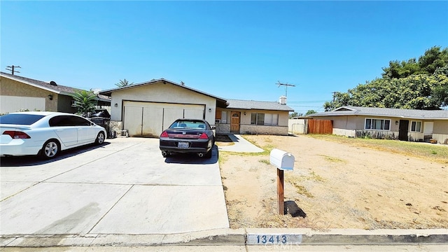 ranch-style house with a garage