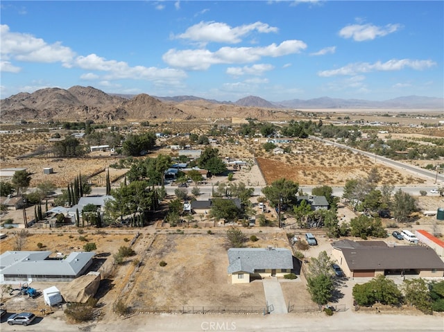 aerial view featuring a mountain view