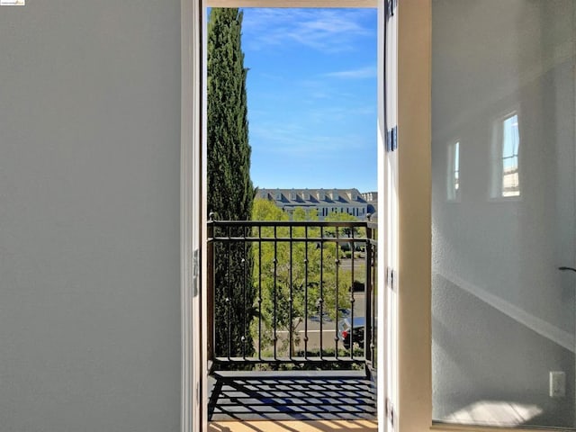 view of balcony