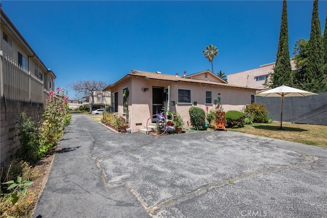 view of front of home