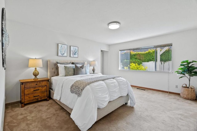 bedroom featuring carpet flooring