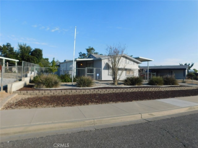 view of front of home