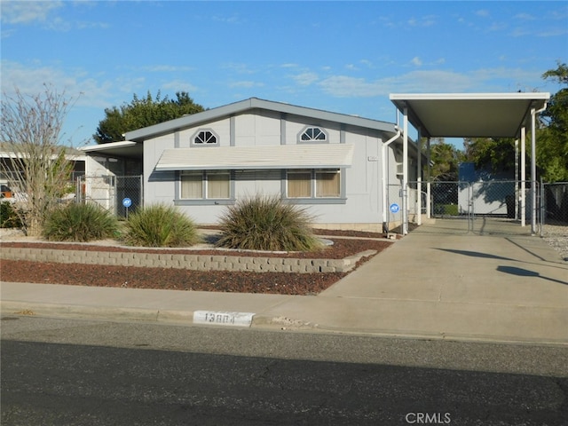 view of front of home