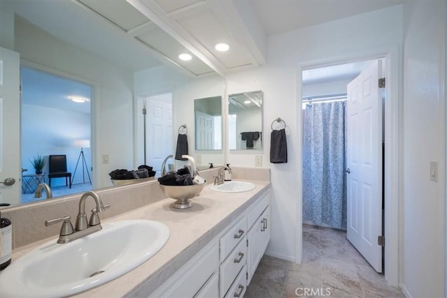 bathroom featuring vanity