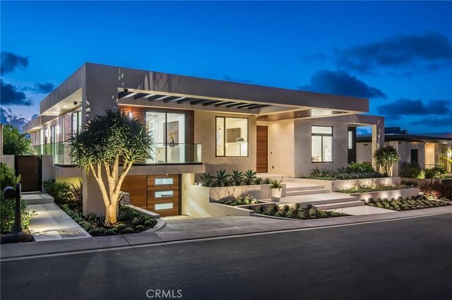 modern home with a garage