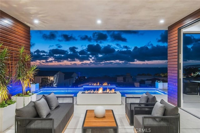 11 Seabreeze Ter, Dana Point, CA 92629 - view of patio featuring outdoor lounge area and an outdoor pool