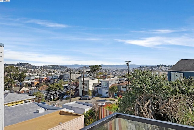 city view featuring a mountain view