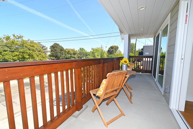 view of balcony