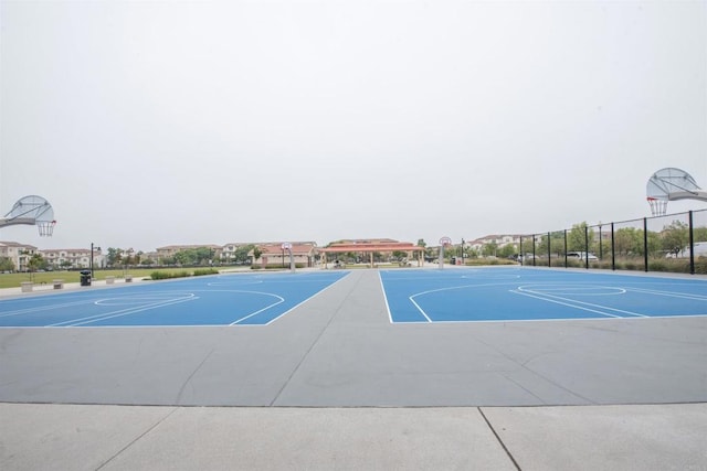 view of basketball court