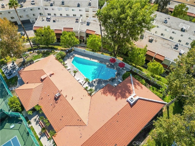 birds eye view of property