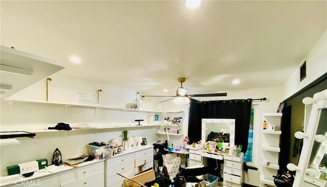 interior space with white cabinets