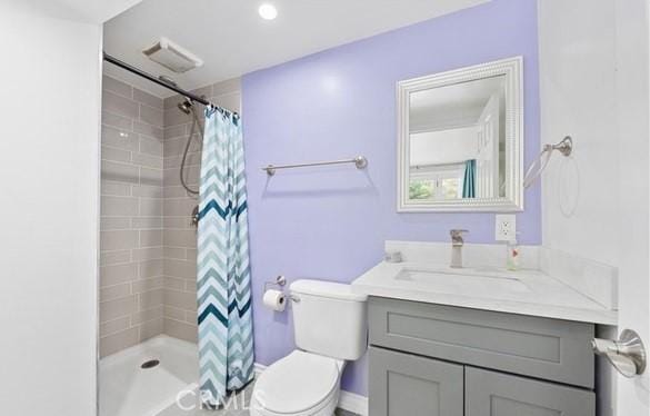 1026 Walnut Grove Ave, Rosemead, CA 91770 - bathroom featuring vanity, a tile shower, and toilet