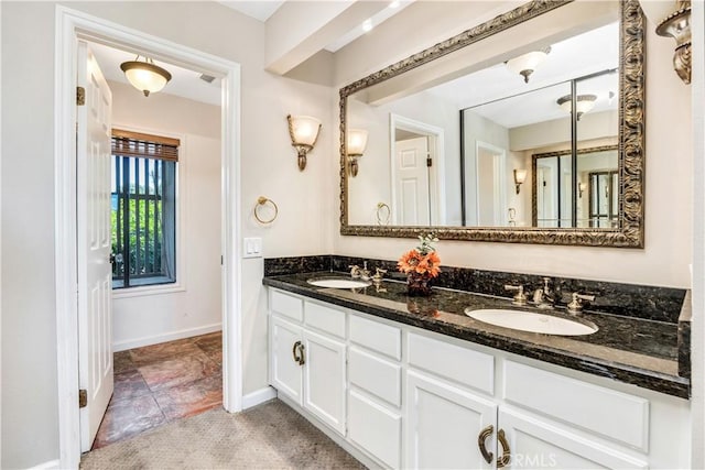 bathroom with vanity