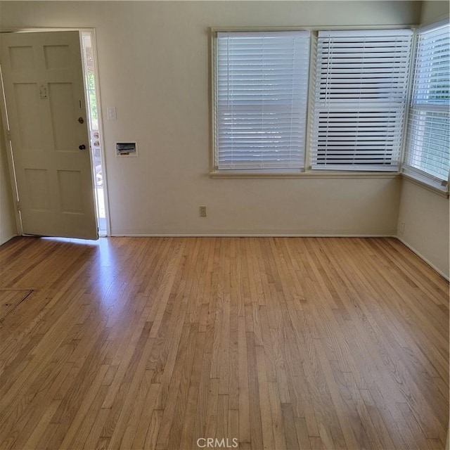 entrance foyer featuring wood finished floors