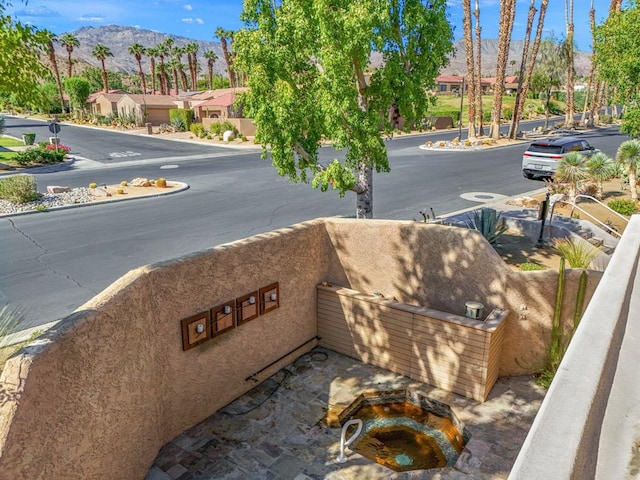 view of street featuring a mountain view