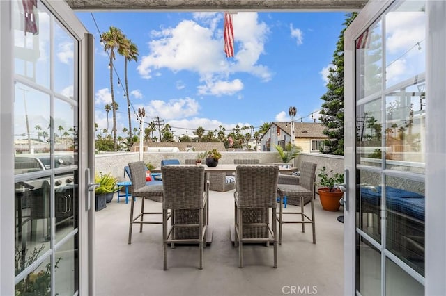 view of sunroom / solarium