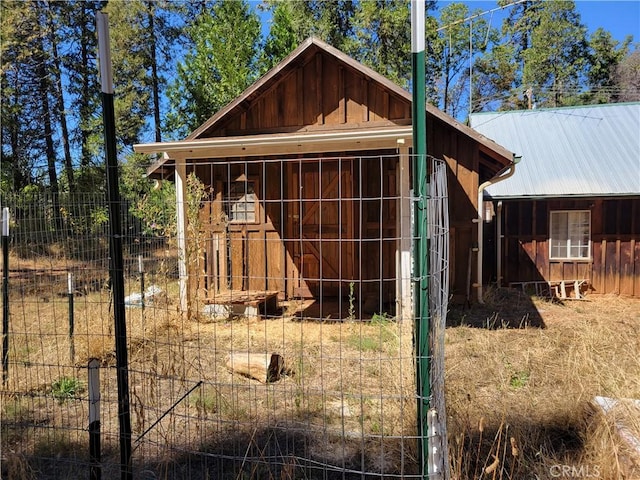 view of outbuilding