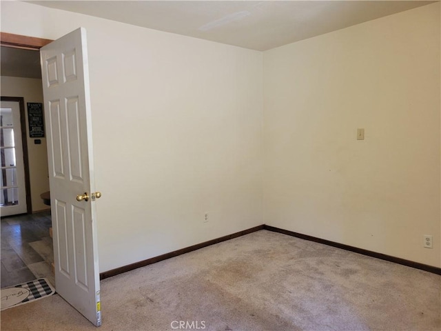 empty room with carpet floors