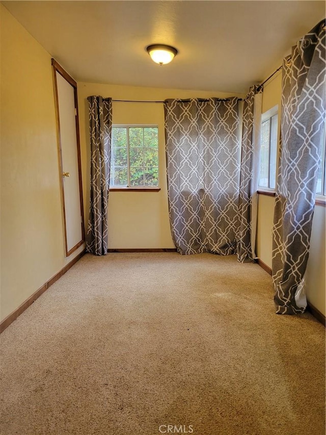 spare room featuring carpet