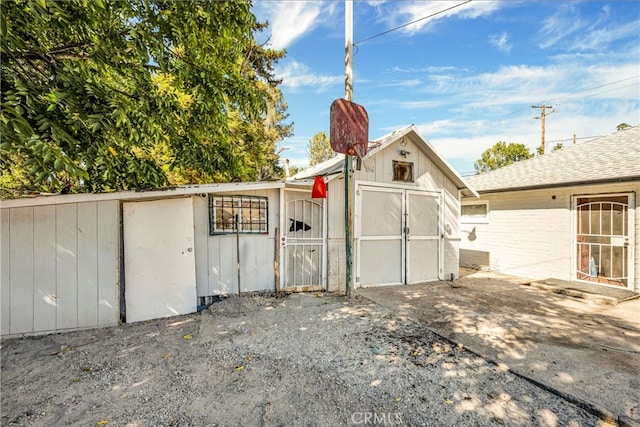 view of outbuilding