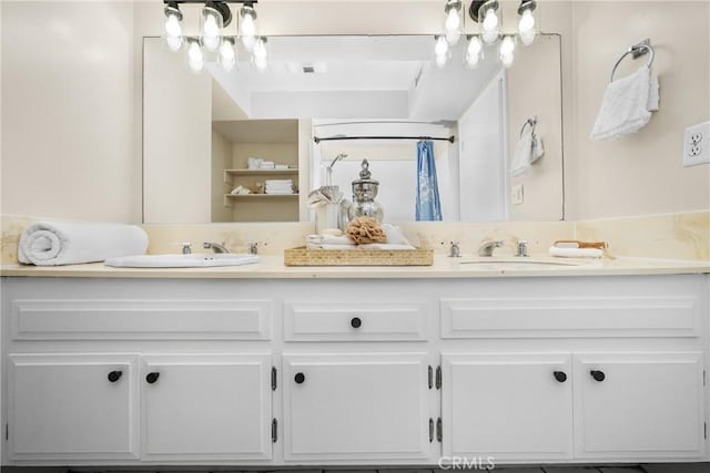 bathroom with vanity