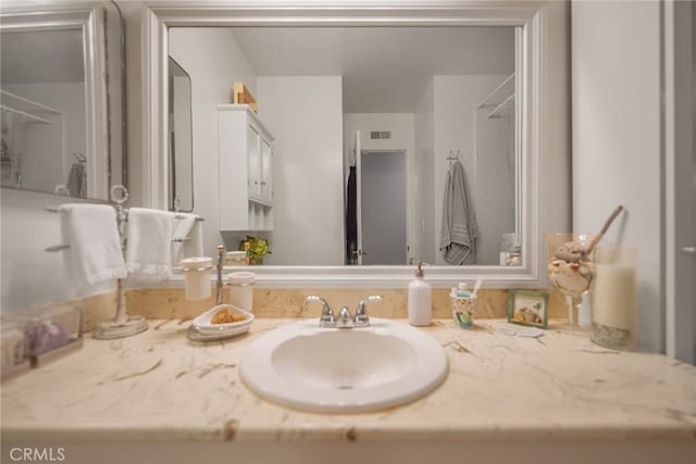 bathroom with vanity