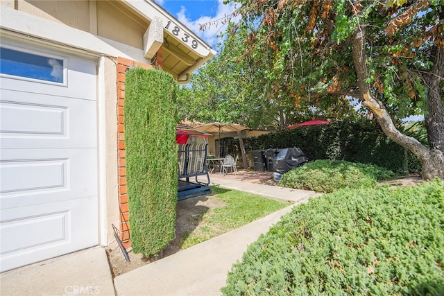 view of yard featuring a patio