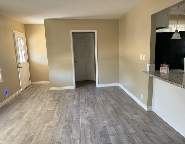 interior space featuring hardwood / wood-style floors