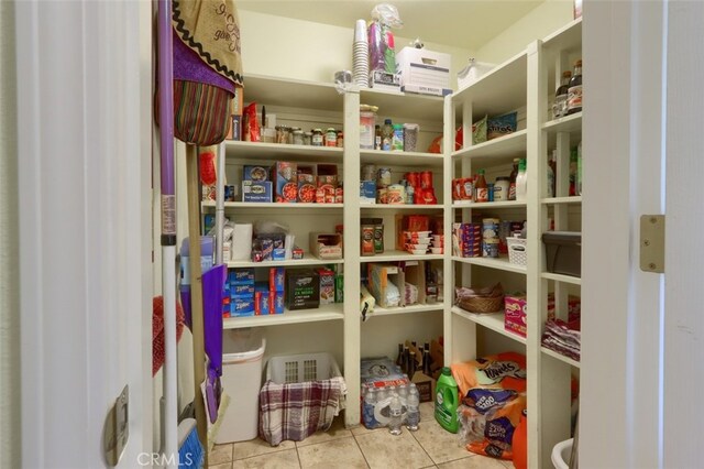 view of pantry