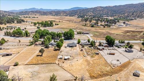 aerial view featuring a mountain view