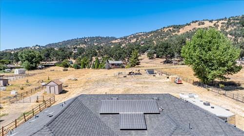 drone / aerial view featuring a rural view