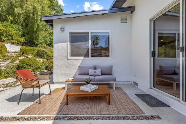 view of patio / terrace featuring outdoor lounge area